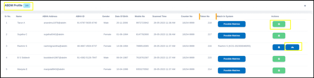 ABDM Profile Scan & Share Process ( New Screen ) – Medixcel Support