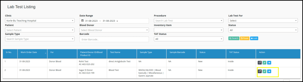 Lab Test Listing – Medixcel Support